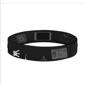 FLIPBELT running belt WITH ZIPPER FOR EXTRA SECURITY - black